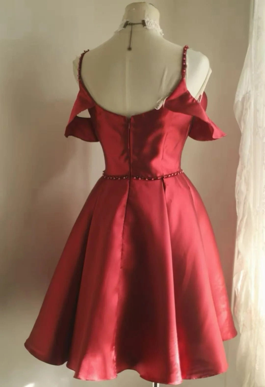 Sweetheart Satin Lace Up A-Line Long Evening Dress F0272