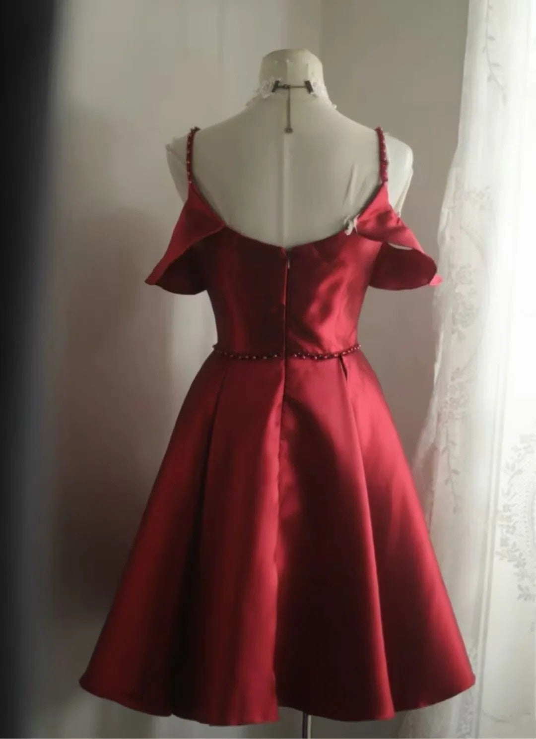 Sweetheart Satin Lace Up A-Line Long Evening Dress F0272
