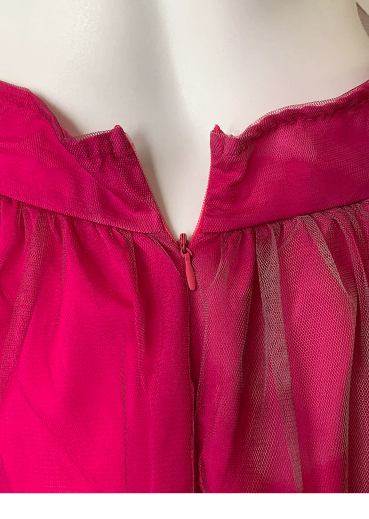 Hot Pink Spaghetti Strap Cutout Tulle Long Prom Dress F0470
