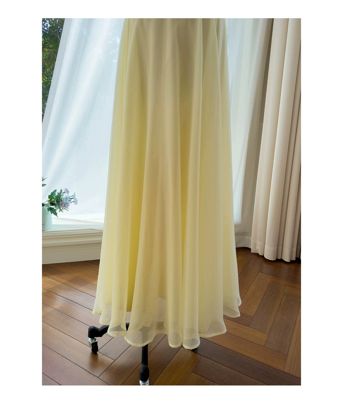 Strapless Chiffon Bridesmaid Maxi Dress  F0437