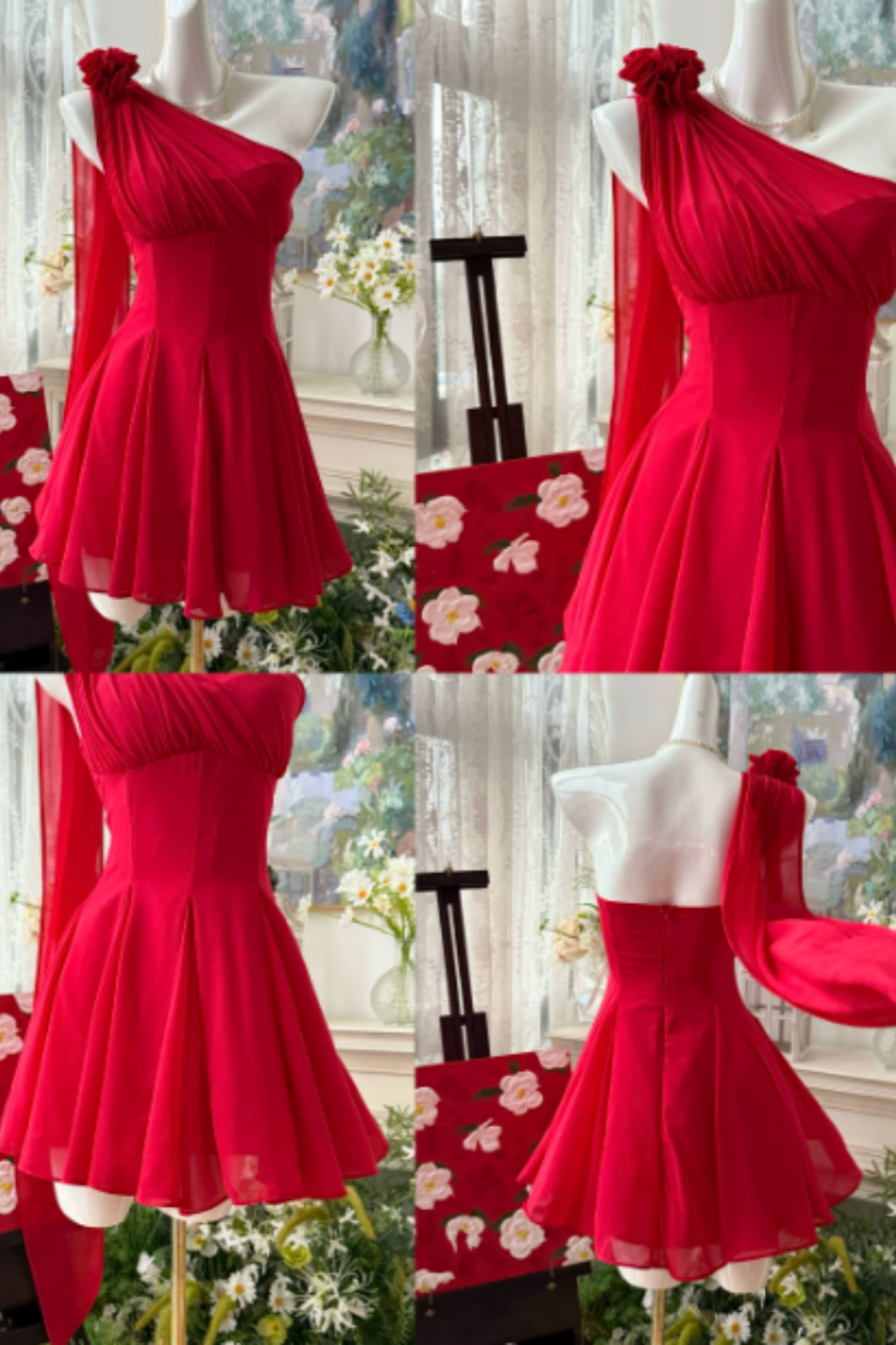 Gelbes, maßgeschneidertes, schulterfreies Homecoming-Partykleid F047
