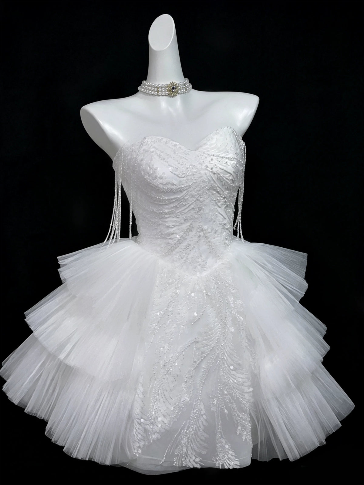Strapless Sweetheart Satin Puffy Mini Homecoming Dress F0316
